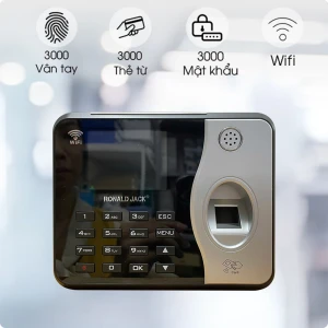 Máy Chấm Công Vân Tay, Thẻ Ronald Jack 1800 - Kết Nối Wifi